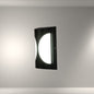Hourglass Black Plastic LED Outdoor Wall Light 15W Cool Daylight