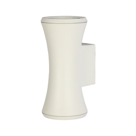 Hourglass Up Down Aluminium Outdoor Wall Light GU10
