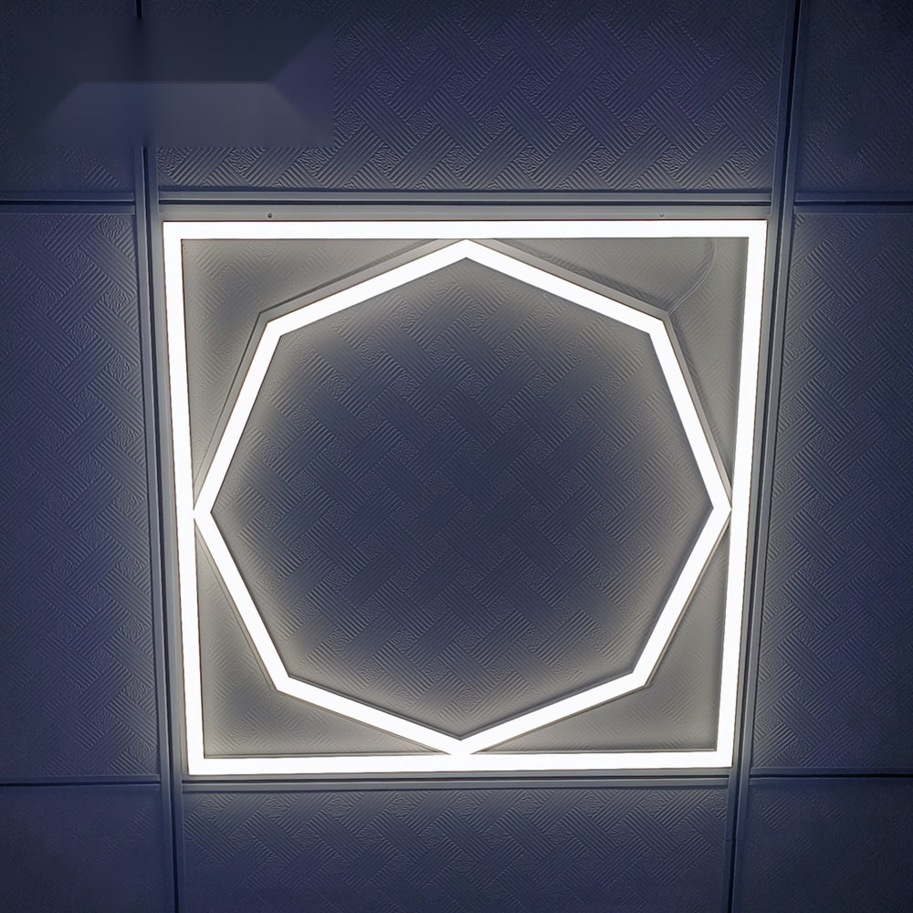 60x60cm LED Frame Panel Light, Hexagon Design, 40W 4000LM, 6000K