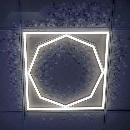 60x60cm LED Frame Panel Light, Hexagon Design, 40W 4000LM, 6000K