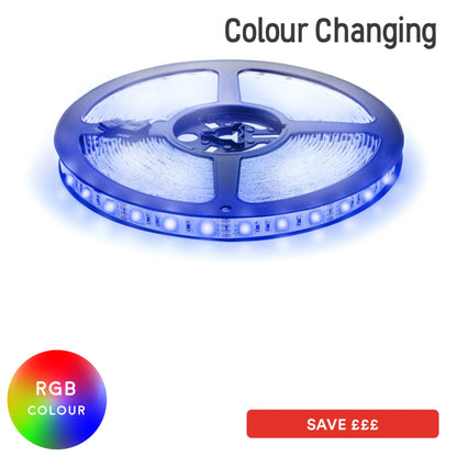 LED Flex Strip 5m roll- SMD 5050 (60) RGB IP20