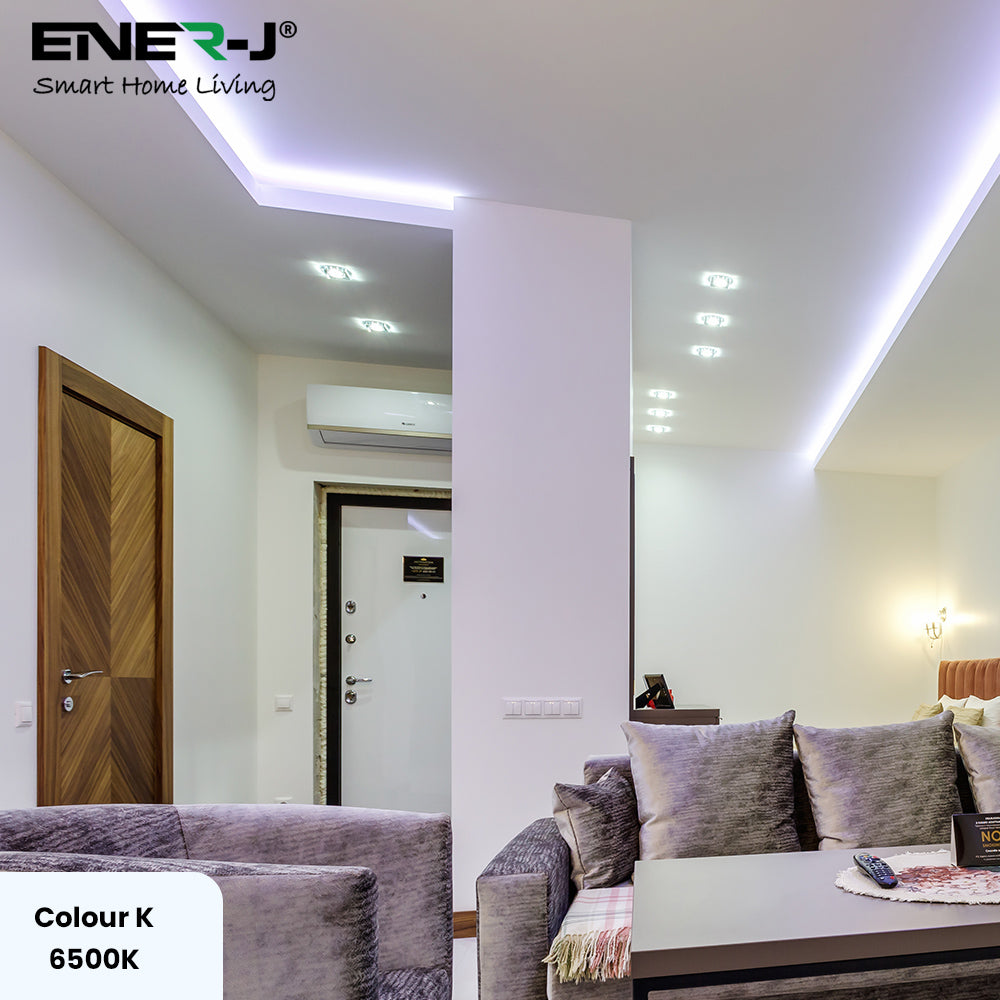 24V COB LED Strip Lights 30 Meters Reel with 480 LEDs/M, 12W/M, 1200lm/M, CRI 90-92, 6500K, IP20