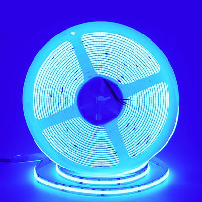 24V COB LED Strip, RGB with 576 LEDs/Meter, 14W/Meter, DC Connector included, IP20