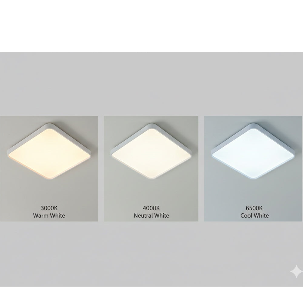 24W Scenic LED Ceiling Light, Square 380mm, CCT RGBIC
