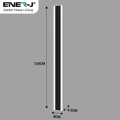 Ener-J 120 x 8 cms size Outdoor Acrylic Wall Lights, 60W Waterproof IP65 CCT Changing & Dimming through remote