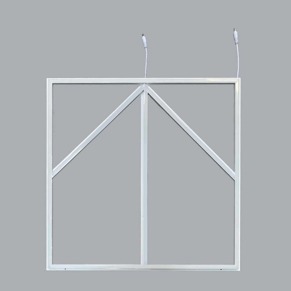 60x60cm LED Frame Panel Light, Blue Arrow Design, 40W 4000LM, 6000K