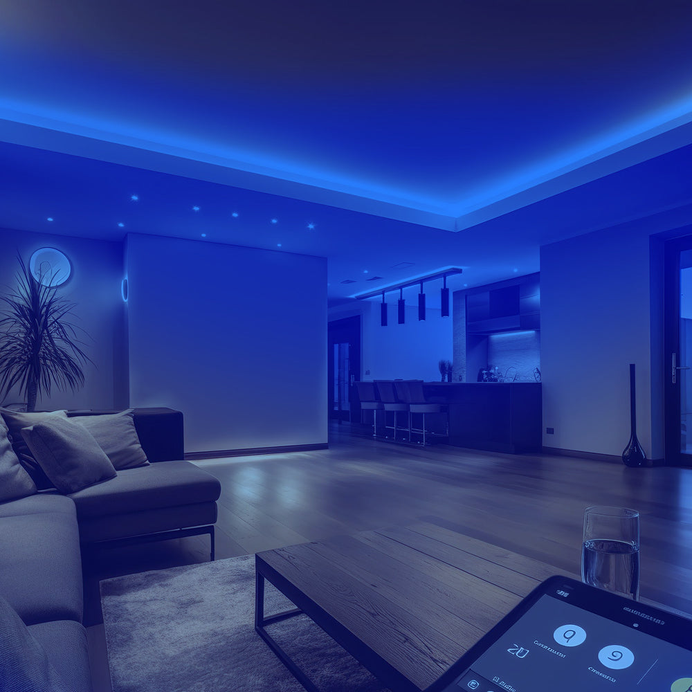 24V COB LED Strip Lights with 480 LEDs/M, 12W/M, 1200lm/M, CRI 90-92, Blue Colour