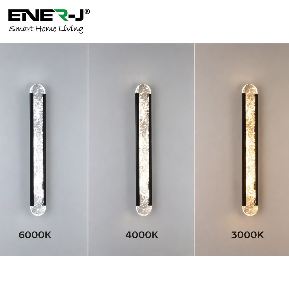 Ener-J Designer Acyralic Wall Lights with remote, Size L600*W90, 16W with CCT & Dimming