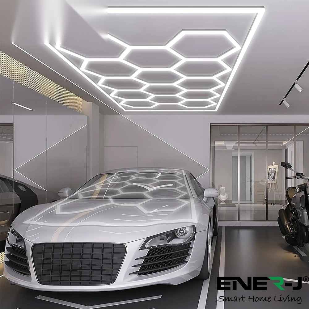 600W 14-Hexagon T5 Showroom Lighting Kit, CCT Switch