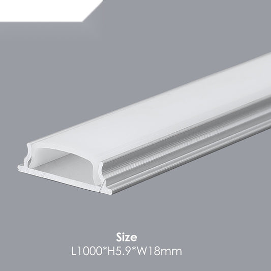 18mm x 5.9mm Bendable Aluminum Profile with PC Cover - 1m Length Kit (0.9mm Thickness) – Ener-J