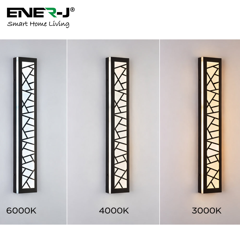 Ener-J Geometrical Acyralic Wall Lights with remote, Size L600*W110, 30W with CCT & Dimming
