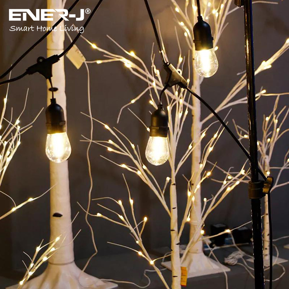 Ener-J 100 Feet LED Filament Bulb String Light Kit (inc 30x1W Filament LED Lamps)