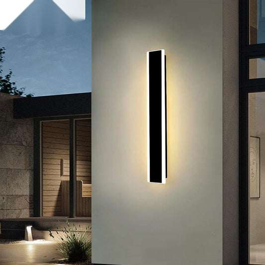60 x 8 cms size Outdoor Acrylic Wall Lights, 32W Waterproof IP65 CCT Changing & Dimming through remote – Ener-J