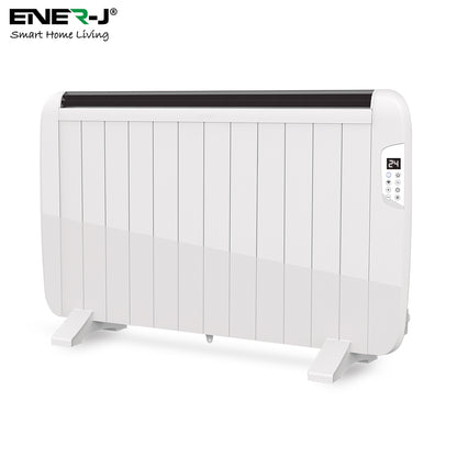Smart Electric Radiator Heater 2000W WiFi App Control White Wall Mounted or Freestanding