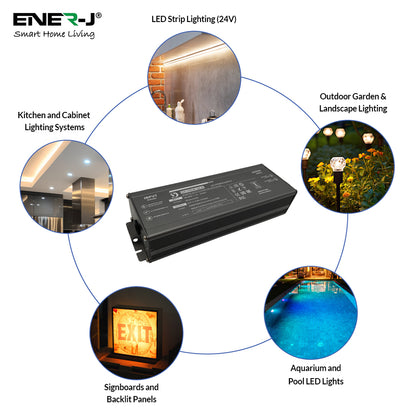 200W 24V 8.3A Waterproof IP65 LED Driver