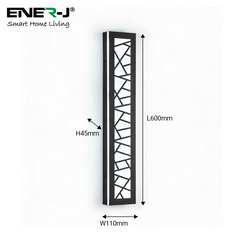 Ener-J Geometrical Acyralic Wall Lights with remote, Size L600*W110, 30W with CCT & Dimming