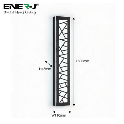 Ener-J Geometrical Acyralic Wall Lights with remote, Size L600*W110, 30W with CCT & Dimming