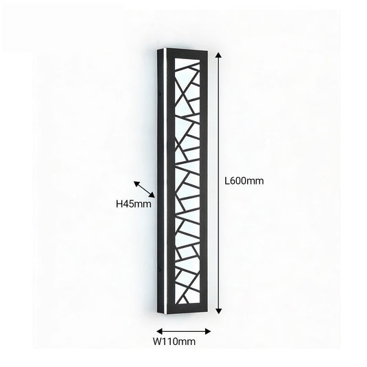 Geometrical Acyralic Wall Lights with remote, Size L600*W110, 30W with CCT & Dimming – Ener-J