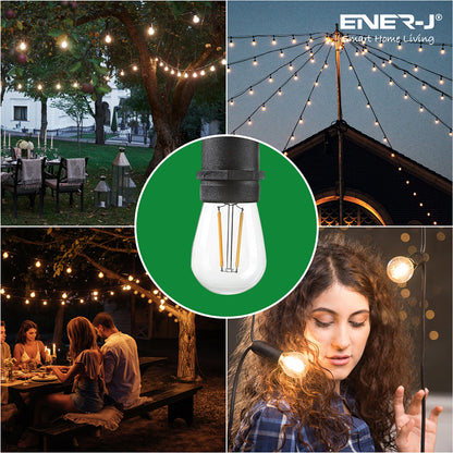 Ener-J LED Filament Bulb String Light Kit 10.2 meters (inc 10x2W Filament LED Lamps)