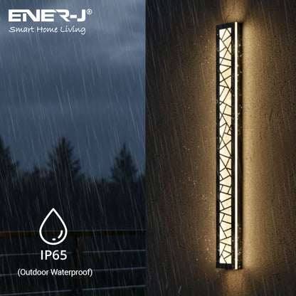 Ener-J Geometrical Acyralic Wall Lights with remote, Size L1000*W110, 48W with CCT & Dimming