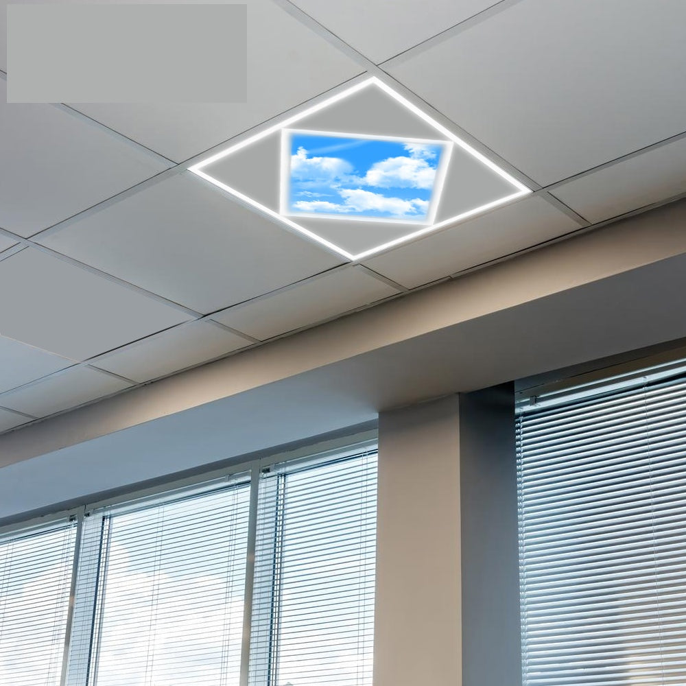 60x60cm Diamond Sky & Cloud LED Ceiling Panel, 70W, 7000LM, 6000K