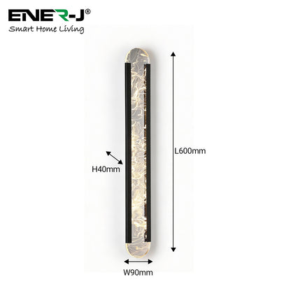 Ener-J Designer Acyralic Wall Lights with remote, Size L600*W90, 16W with CCT & Dimming