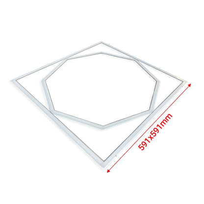 60x60cm LED Frame Panel Light, Hexagon Design, 40W 4000LM, 6000K