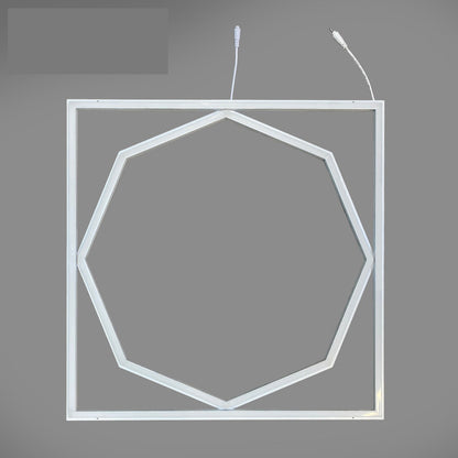 60x60cm LED Frame Panel Light, Hexagon Design, 40W 4000LM, 6000K