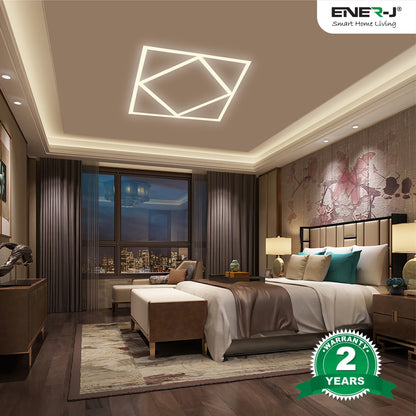 Double Square LED Ceiling Panel, 60x60cm, 40W 4000LM, 4000K