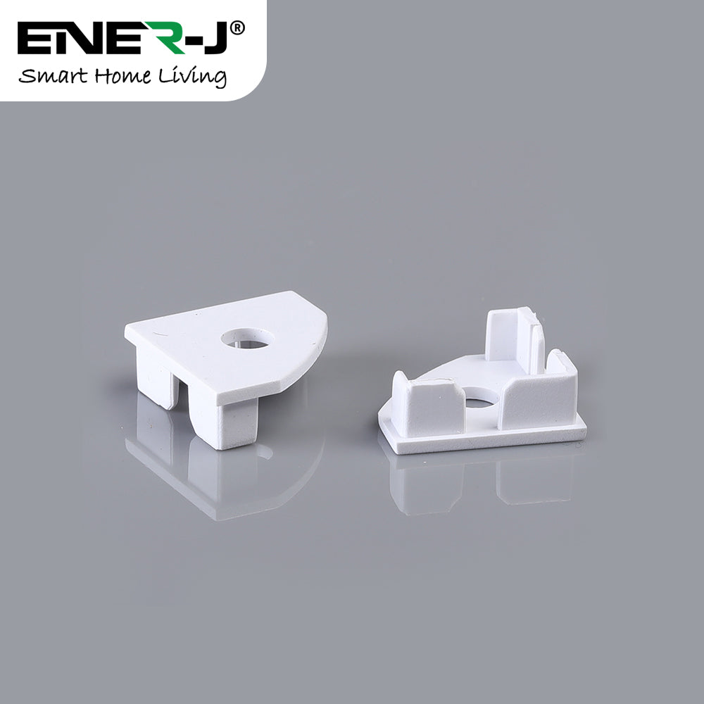 25.21mm x 17.5mm Corner Aluminum Profile with PC Cover - 2m Kit (0.9mm Thickness)