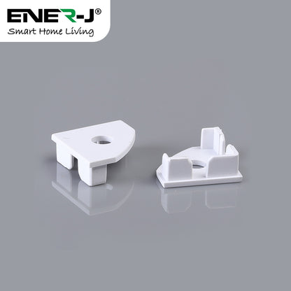 25.21mm x 17.5mm Corner Aluminum Profile with PC Cover - 2m Kit (0.9mm Thickness)