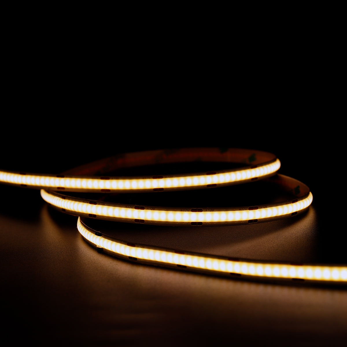 24V COB LED Strip Lights with 480 LEDs/M, 12W/M, 1200lm/M, CRI 90-92, 4000K