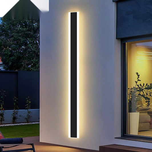 100 x 8 cms size Outdoor Acrylic Wall Lights, 48W Waterproof IP65 CCT Changing & Dimming through remote – Ener-J