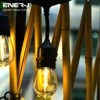 Ener-J 100 Feet LED Filament Bulb String Light Kit (inc 30x1W Filament LED Lamps)