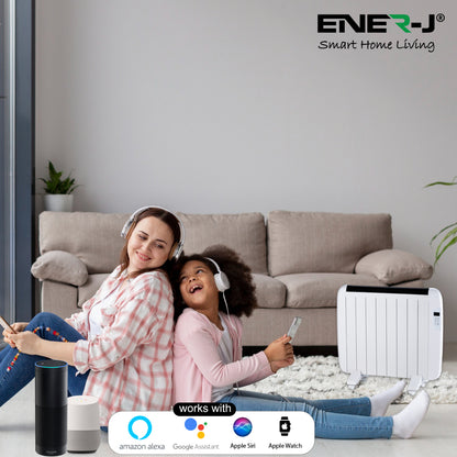 Smart WiFi Radiator Heater 1200W White 720x580x55mm