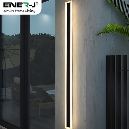 Ener-J 120 x 8 cms size Outdoor Acrylic Wall Lights, 60W Waterproof IP65 CCT Changing & Dimming through remote