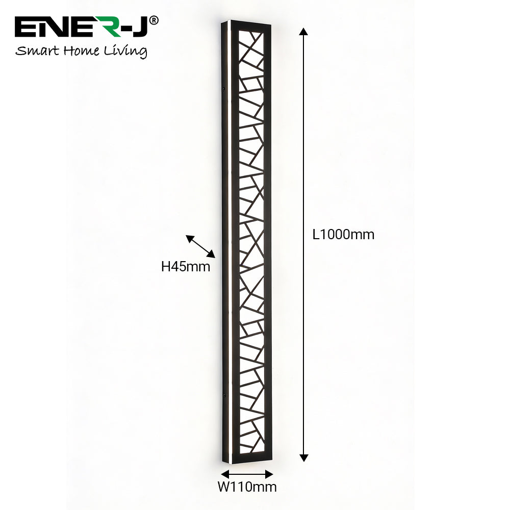 Ener-J Geometrical Acyralic Wall Lights with remote, Size L1000*W110, 48W with CCT & Dimming