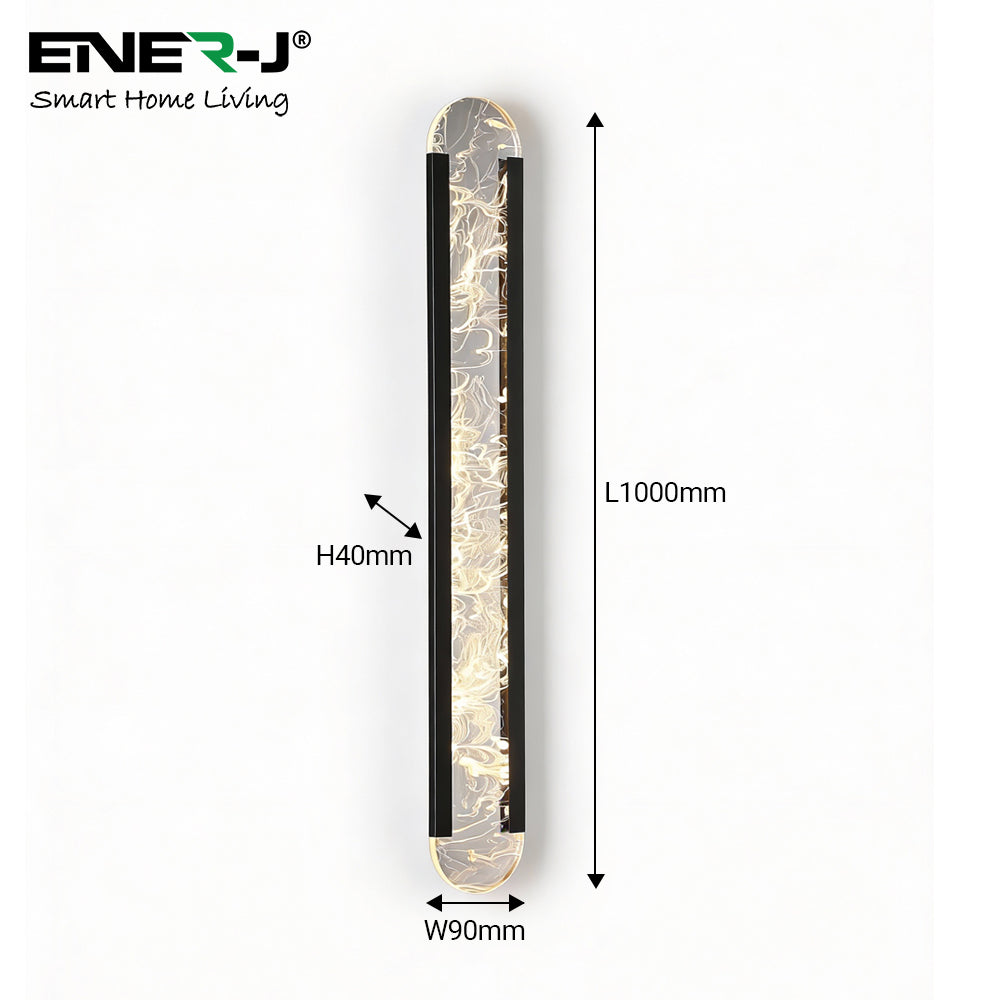 Ener-J Designer Acyralic Wall Lights with remote, Size L1000*W90, 42W with CCT & Dimming