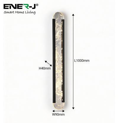 Ener-J Designer Acyralic Wall Lights with remote, Size L1000*W90, 42W with CCT & Dimming