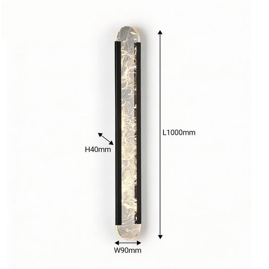 Designer Acyralic Wall Lights with remote, Size L1000*W90, 42W with CCT & Dimming – Ener-J