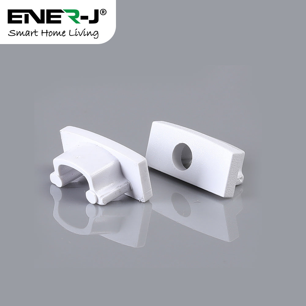 24.5mm x 6.85mm Aluminum Channel Profile with PC Cover - 2m Length (0.95mm Thickness)