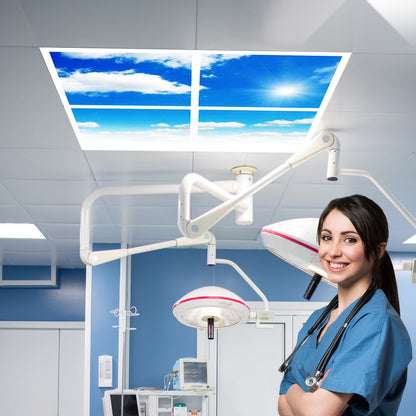 60X60 LED Sky Ceiling Panel 3D Effect Set of 4 units