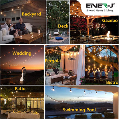 Ener-J LED Filament Bulb String Light Kit (inc 15x2W Filament LED Lamps)