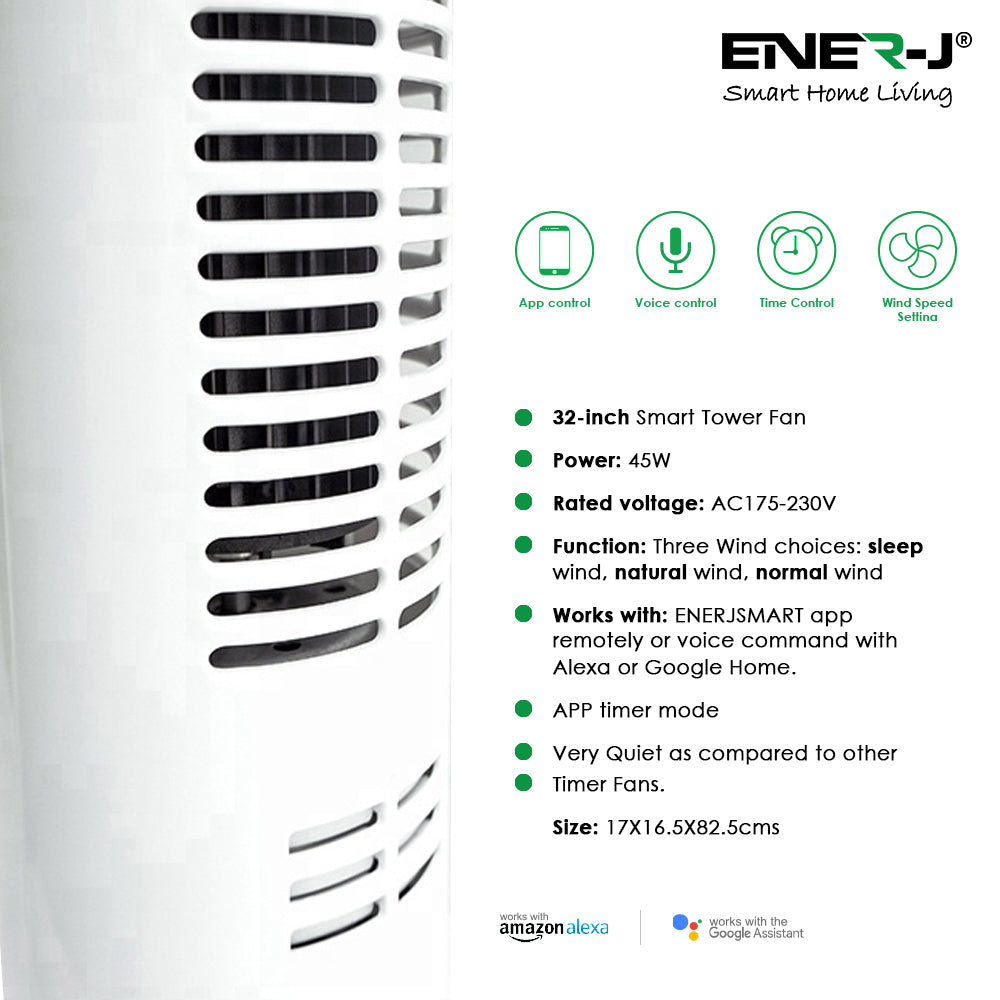 Smart Wi-Fi Tower Fan