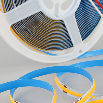24V COB LED Strip Lights 30 Meters Reel with 480 LEDs/M, 12W/M, 1200lm/M, CRI 90-92, 4000K, IP68