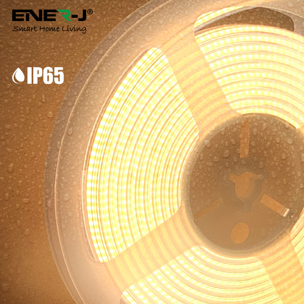 24V COB LED Strip Lights 30 Meters Reel with 480 LEDs/M, 12W/M, 1200lm/M, CRI 90-92, 4000K, IP20