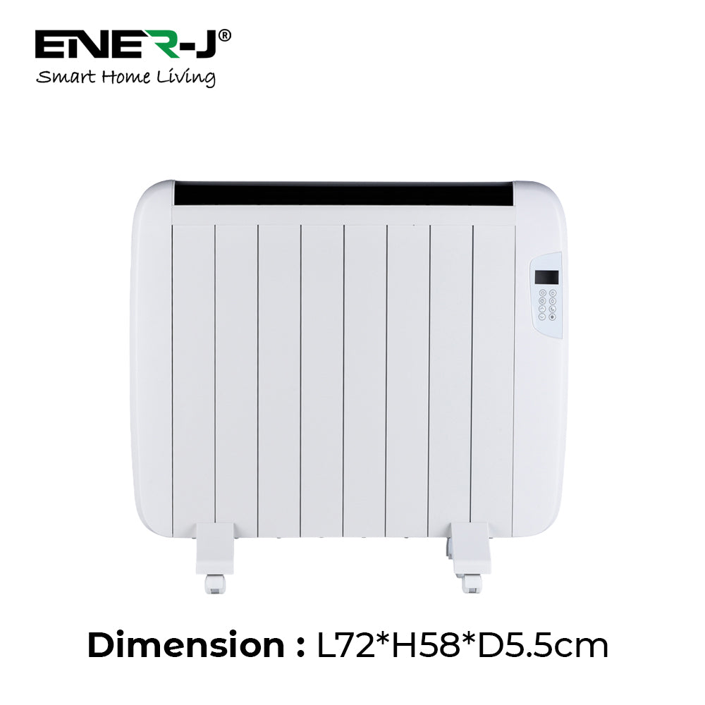 Smart WiFi Radiator Heater 1200W White 720x580x55mm