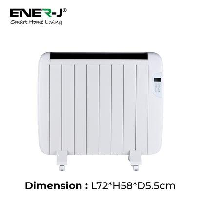 Smart WiFi Radiator Heater 1200W White 720x580x55mm