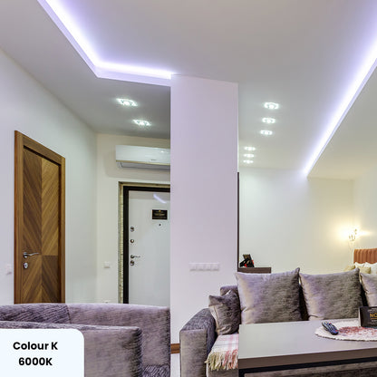 24V COB LED Strip Lights with 480 LEDs/M, 12W/M, 1020lm/M, CRI 90-92, 6500K, IP65