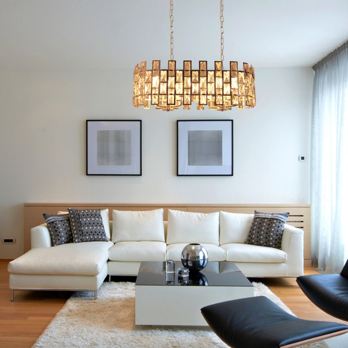 Coffin Stone Gold Metal Castle Chandelier